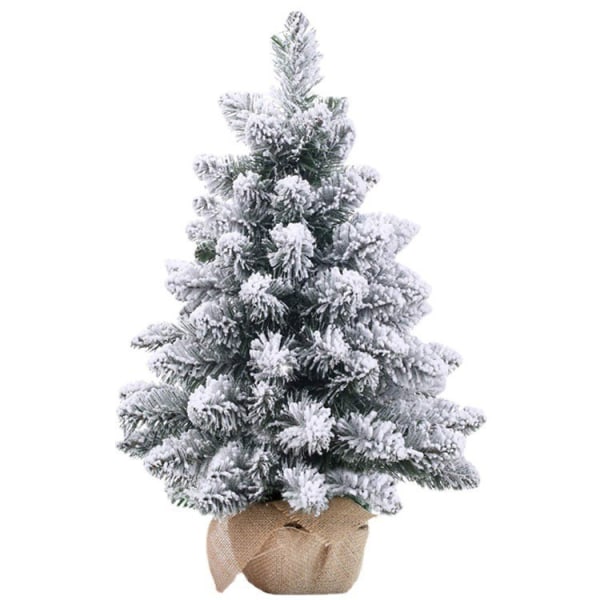 Mini juletre, Snow Christmas Tree Desktop Tree med Snow C