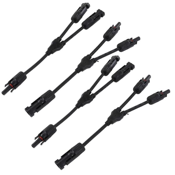 2 sæt solcelle fotovoltaisk Y-gren parallelkabel PV-adapterkabel ledning han hun stik IP67 1000VDC PV LTY2