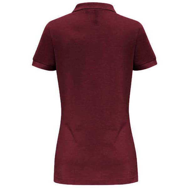Asquith & Fox Dam/dam Enkel kortärmad pikétröja  Bur Burgundy S