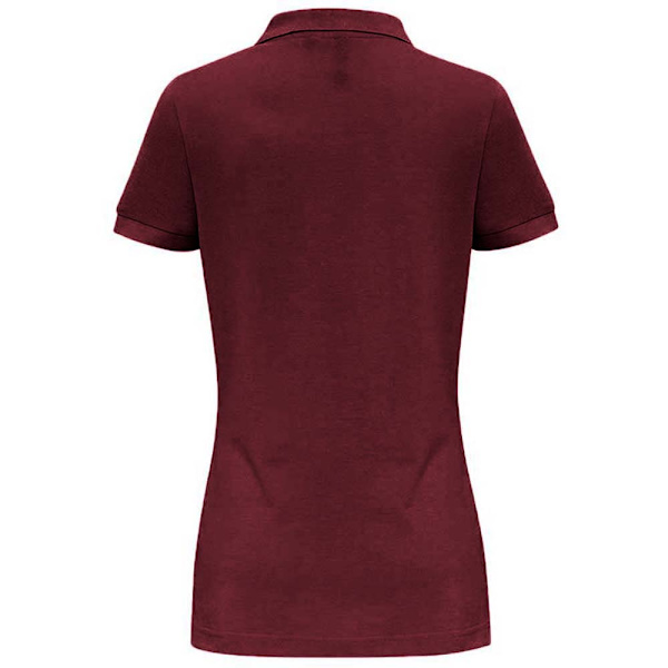 Asquith & Fox Dame/Dame Enkel kortarmet pikétrøye Bu Burgundy XS