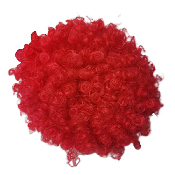 Hår färgglada peruker Clown Cosplay Masquerade Frisyr Halloween bright red