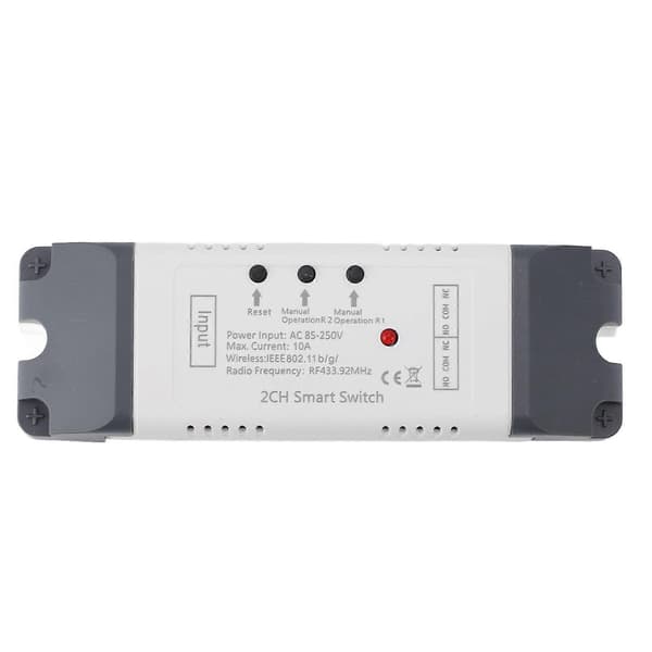 Trådløs fjernkontrollmodul 2200W 3 modus 2 kanaler 433.92mhz Timer Trykk Lås Fjernkontrollmodul 85V