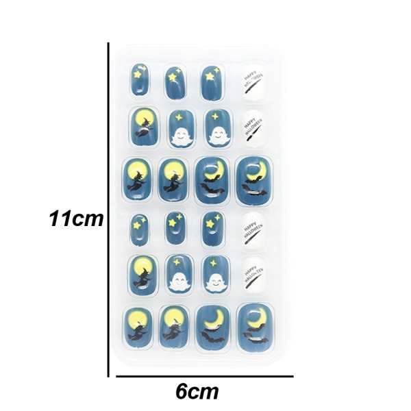 Falska naglar Långa falska naglar på naglar Resin Stick On Nails 12 style 4