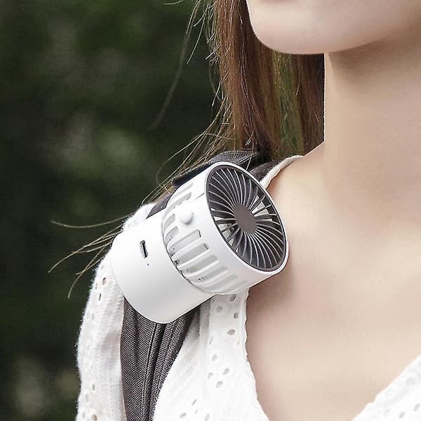 Bærbar Lille Ventilator Mini Håndholdt USB Genopladelig Personlig Ventilator Lille Lommeventilator Hals Håndventilator Til