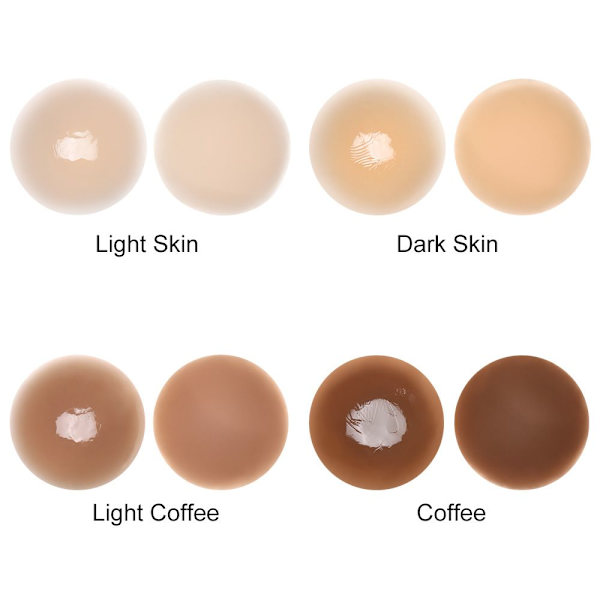 1 par självhäftande cover Osynlig återanvändbar 8CMLight Coffee
