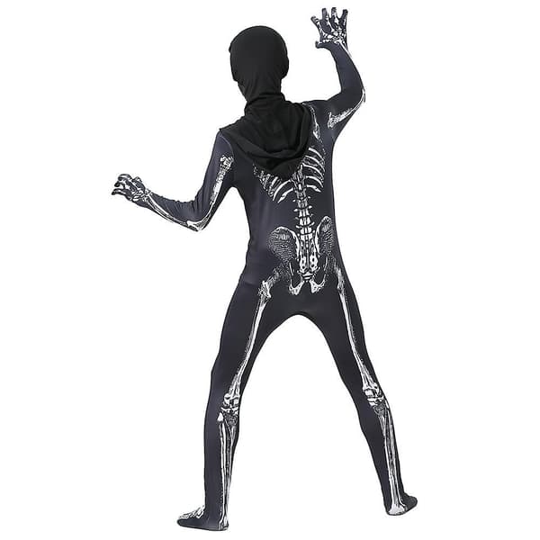 Barn Halloween Skelett Tights Carnival Party askerad Cosplay kostym M