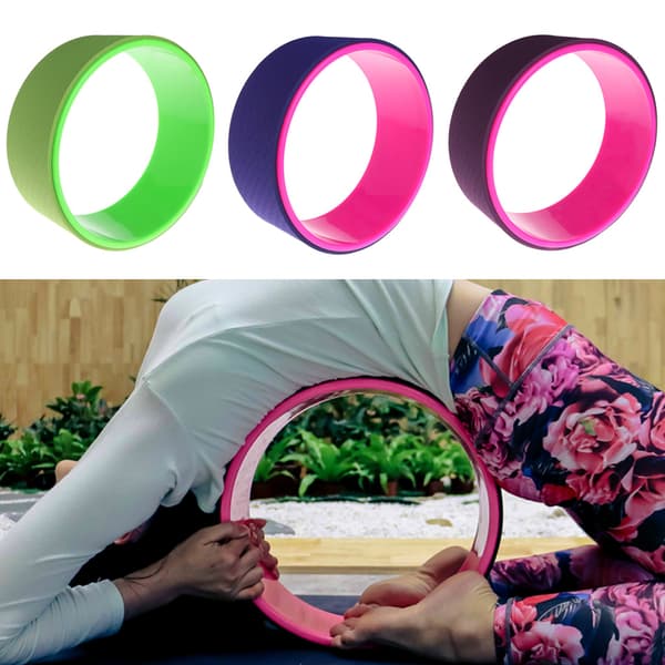 Yoga Wheel TPE Pilates Fitness Magic Ring Training Body Building Hemutrustning Red