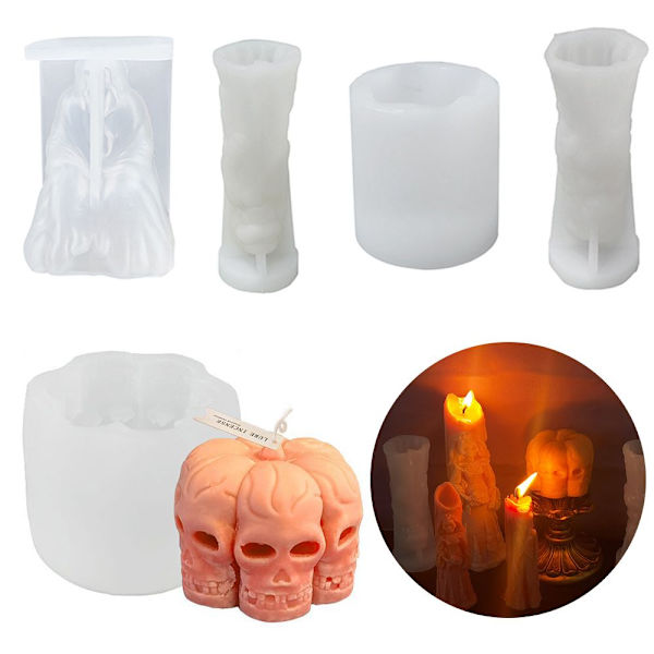 Halloween lysform silikonform