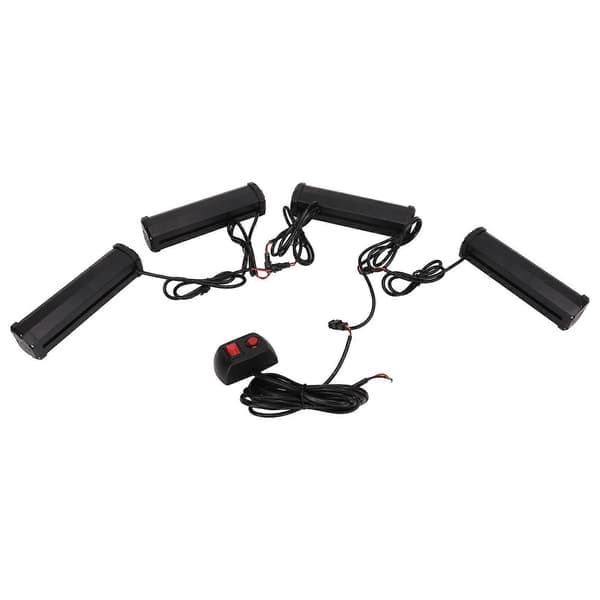 4 i 1 LED Nødblinklys IP67 12V 24V Frontgrill Blinkende Advarselslys til Køretøj Lastbil Trailer Varevogn