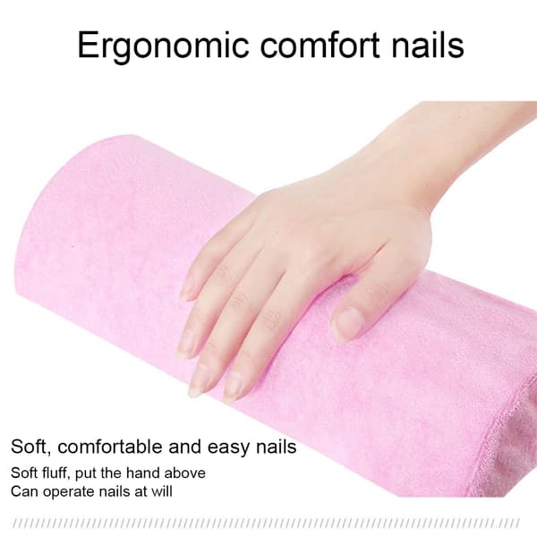 1/2/5 Nail Art pute Tettvevd silke fløyelsstoff For pink 1 Pc