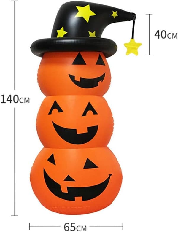 Kreativ Halloween Oppustelig Græskar Dekoration Græskar Stabel Spil