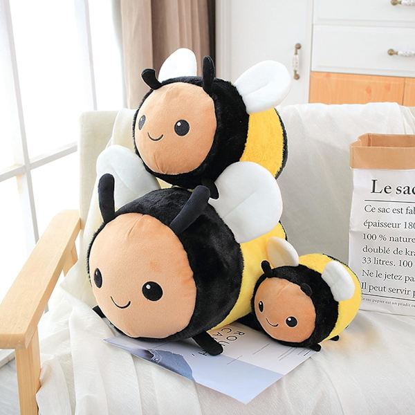 （30cm） Söt Super Soft Bee Plysch Doll Toy Kawaii Bee Plysch Kudde Kudde Gosedjur docka Halloween födelsedagspresent för barn Pojkar Flickor