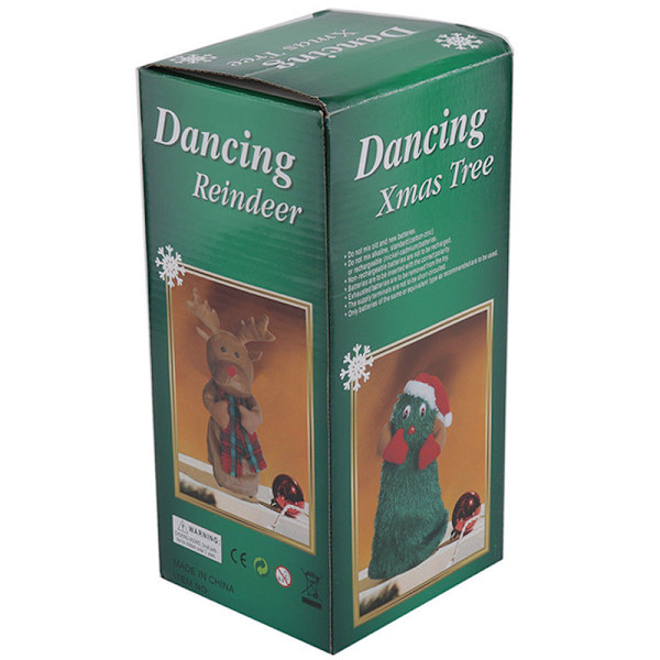 12 tommer elektrisk roterende dans syngende jul juletræ julemand dukke legetøj 12inch