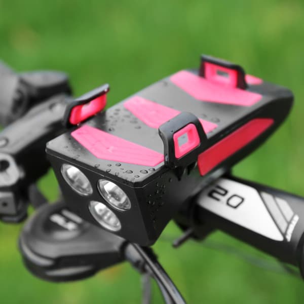 Cykelljus 2000mah Cykellampa Kraftfull Led Cykelljus Fram Bak 2lampa 2000 röd