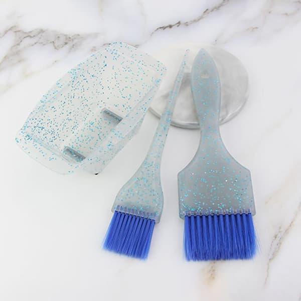 med 3 hårfarvebørster og sæt, bløde børster til farvning af børster, applikatorer til salon Hjem DIY-farvning Farvning Pink Set