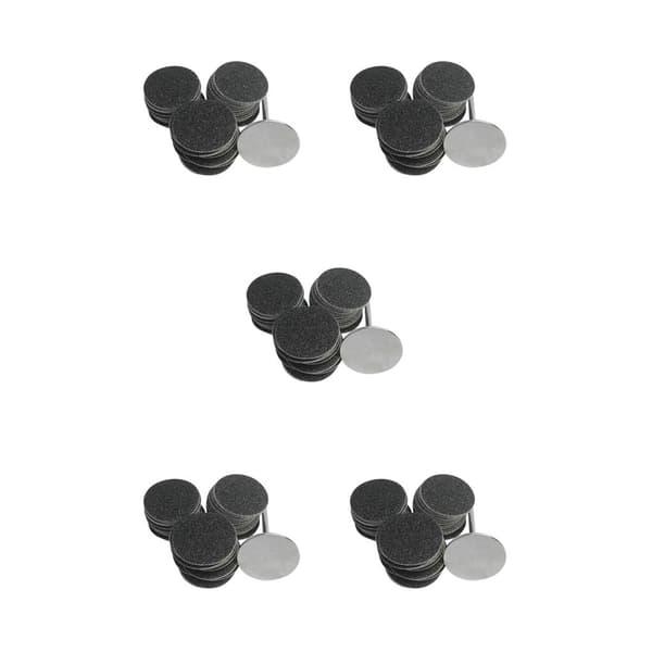 1/2/3/5 Erstatningsputer for elektrisk fotfil Effektiv og 35mm 80Grit 50 pcs 5PCS
