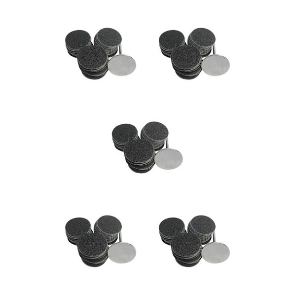 1/2/3/5 Sähköisen jalkaraspin vaihtotyynyt tehokas ja 35mm 80Grit 50 pcs 5PCS