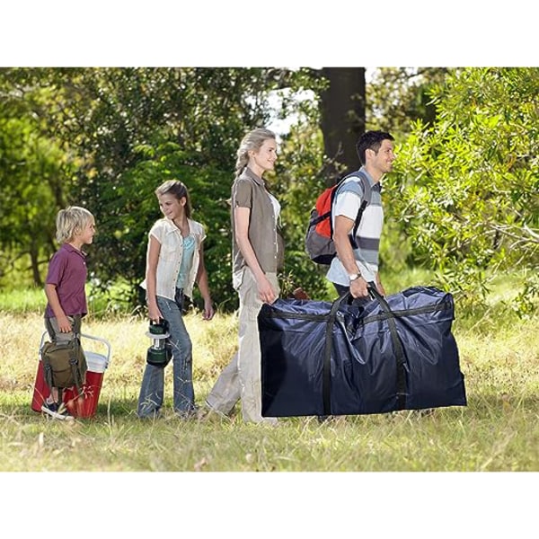 Stor oppbevaringsveske for flytting, Oxford vannavstøtende organizer Navy 40L