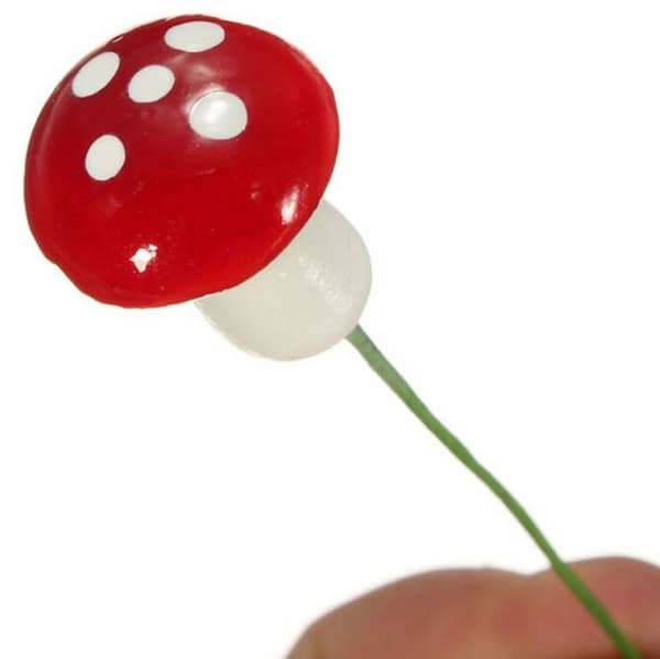 50st/ set 2 storlekar Mini svampminiatyrer Artificiell trädgårdsfai