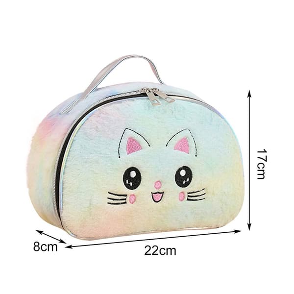 Cartoon Cat kosmetiktaske Plys makeup taske 3