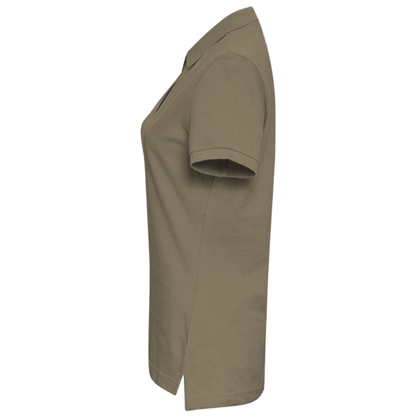 Asquith & Fox Yksivärinen lyhythihainen pikeepaita naisille/naisille K Khaki 2XL