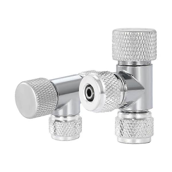 2 stk Akvarium CO2 Boble Regulator Diffuser Nål Regulator Enkelt Hode Dobbelt Hode for Fisketanker CO2 Bobleteller Boble Regulator