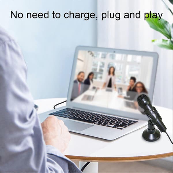Profesjonell kablet dynamisk mikrofon HiFi lydkvalitet lav latens plug and play karaokeopptak 3,5 mm vokalmikrofon