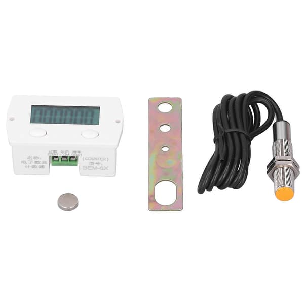 BERM 6-sifret elektronisk teller Mini digital magnetisk induksjonstellerbryter 0-99999