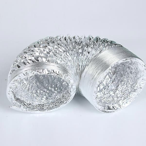 Fleksibel aluminiumsventilationsslange til klimaanlæg, tørretumbler, emhætte (120mm*2m)