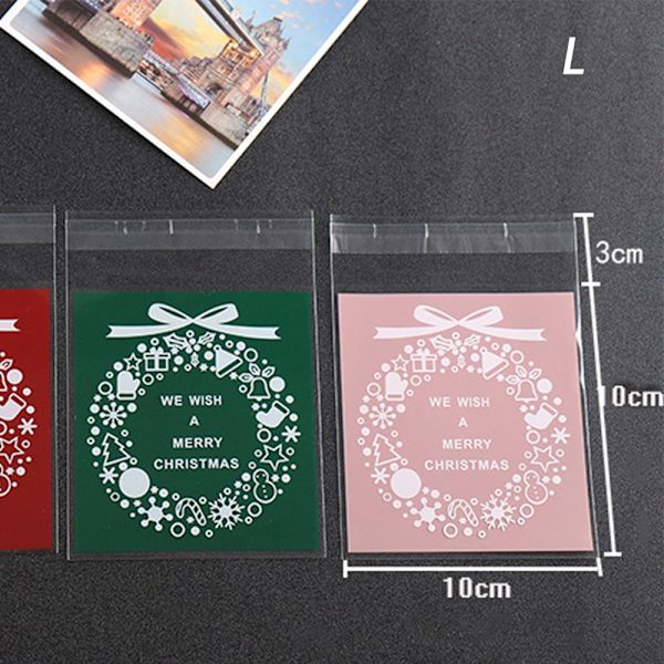 100 st/paket Godis & kakor påse förpackning omslag GRÖN 10X10CM