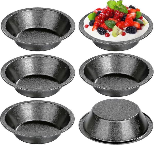 Individuelle tærteforme runde mini tærteforme non-stick belægning quiche bageforme