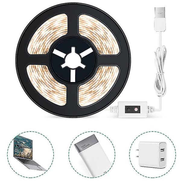 Bevægelsessensor LED Natlys Smart Lampe 5v USB LED Strip (2M)