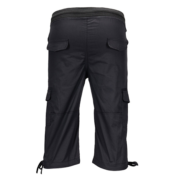 adies lige ben Cargo Bukser ensfarvede underdele Black L