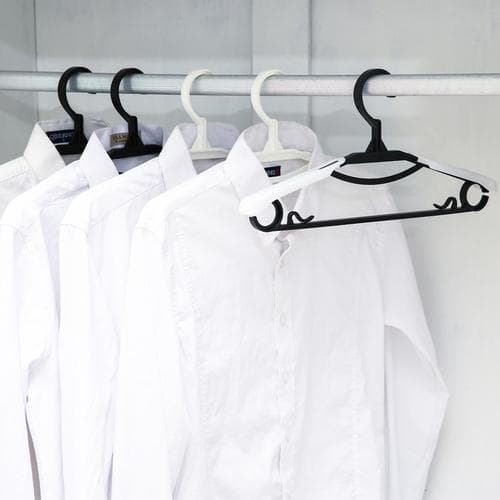 Hanger-Clamp, set om 10, byxhängare, kjolhängare, PVC Non-Sl