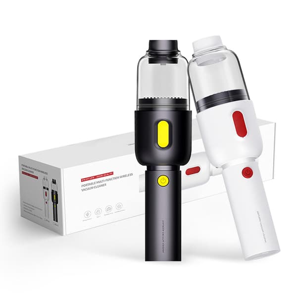 Mini Home Handheld Sladdlös Bildammsugare För Bil Hemmakontor Vit