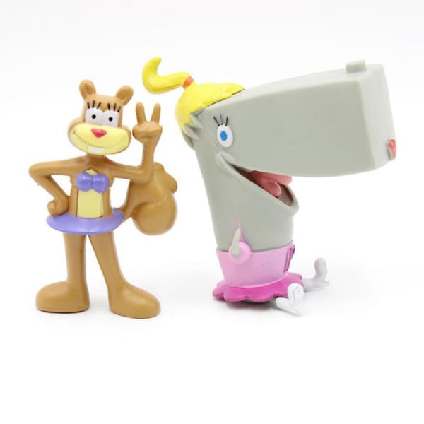 12 st spongebob patrick tecknad karaktär leksak