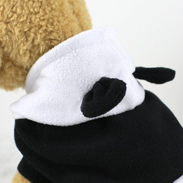 Kæledyr Efterårs- og Vintertøj, Panda Baby Sort og Black M