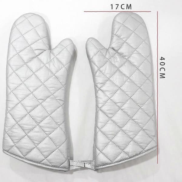 2 stk Bomull Ovnshansker Grillhansker 17*40CM