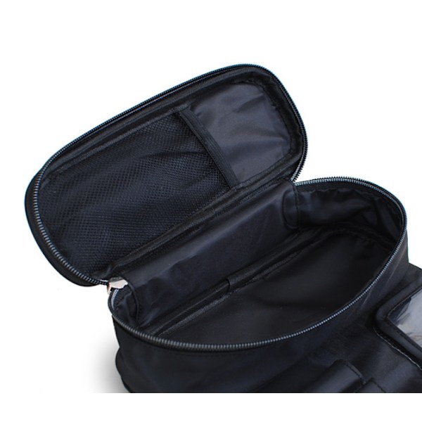 Foldbar taske til professionelle rejser for makeupbørster black