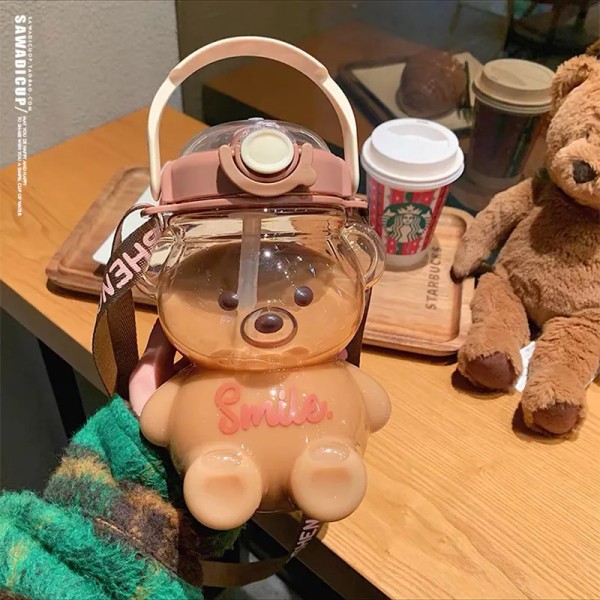1000ML/1400ML Kawaii Karhu Vedenkeitin Pillivesikuppi 1400ml-B