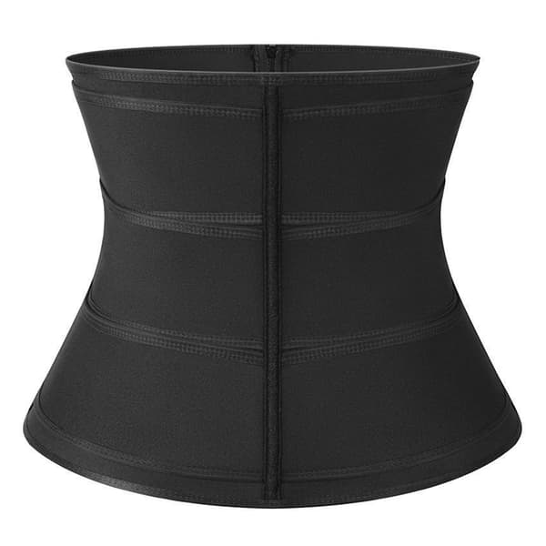 Neopren Dragkedja Kvinna Shapewear Elasticitet Postpartum Recovery Black M