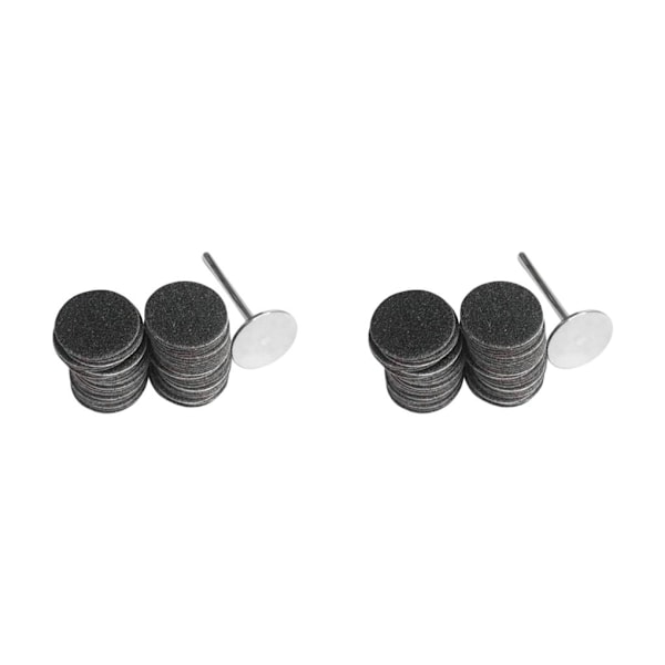 1/2/3/5 Sähköisen jalkaraspin vaihtotyynyt tehokas ja 15mm 80Grit 50 pcs 2PCS
