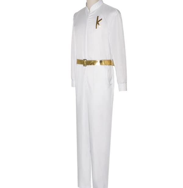 Ken Cosplay kostyme for Halloween Scene Performance Suit White m