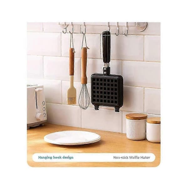 Vaffeljernsplader, dyb fyldning non-stick aluminiumslegering traditionel for nem rengøring B