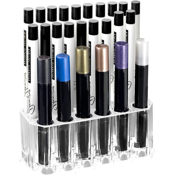 Makeupbørsteholder, akryl kosmetik organizer