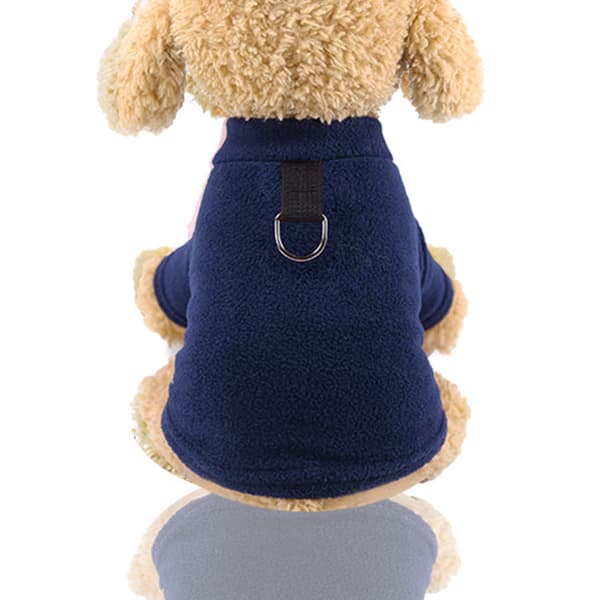 Djurkäder Poar Feece Spänne Kan hängas Hand Håer Rep Höst och Vinter Varm Navy blue l