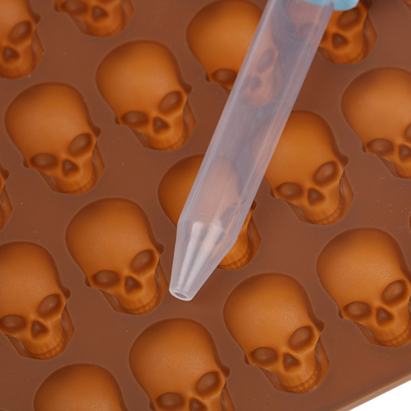Halloween 40 Skull Ice Fat Baking Small Skull Cookie Form coffee set