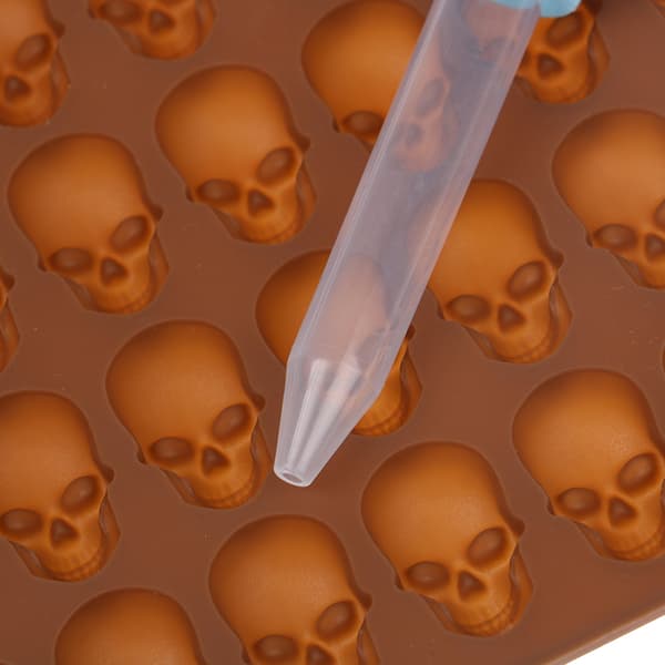 Halloween 40 Skull Ice Fat Bakning Small Skull Cookie Form coffee set