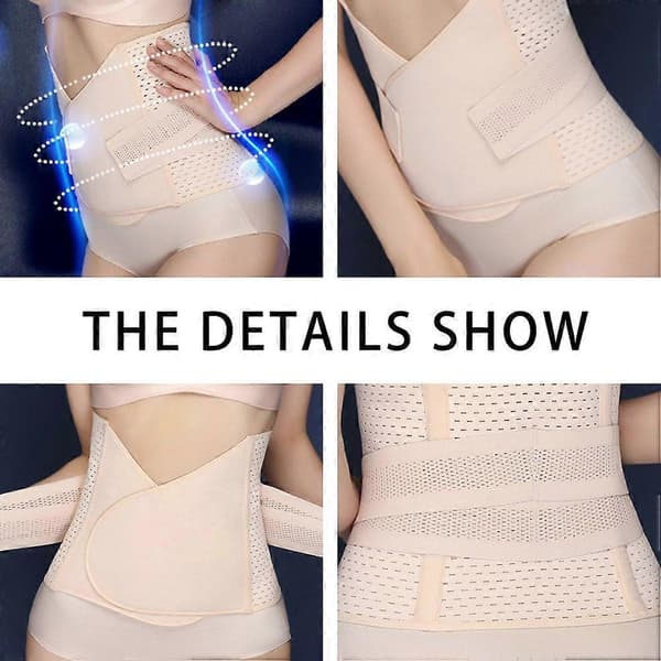 Bækkenbælte til efter fødslen, talje- og mavekontrol shapewear (hudfarve)