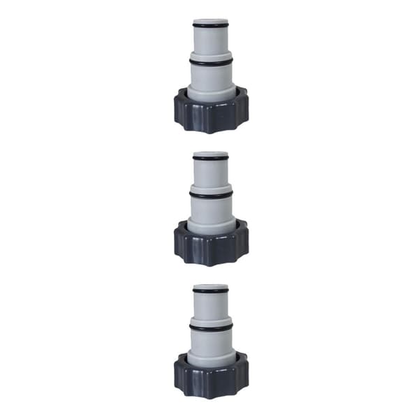 1/2/3 Portabel Poolslang Adapter Beslag Hållbar Ventil med 3PCS
